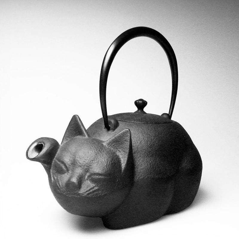 南部铁器日本制急须招财猫水壶