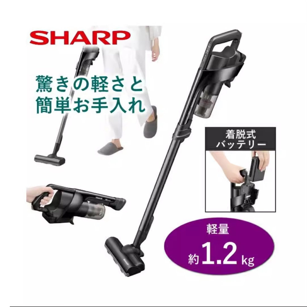 日本代购 夏普SHARP EC-FR10无线吸尘器 RACTIVE Air 立式清洁器