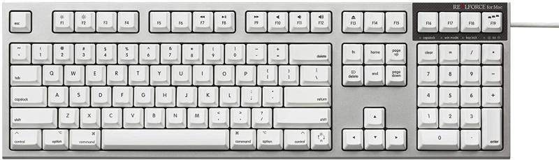 日本 Realforce韧锋PZ-R2SA-US4M英语Mac 升华全域45g静电容键盘