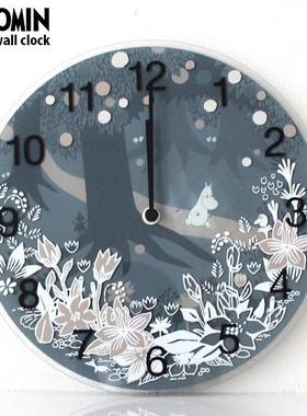 日本直邮正品Moomin timepieces夜晚在树林客厅挂钟包邮