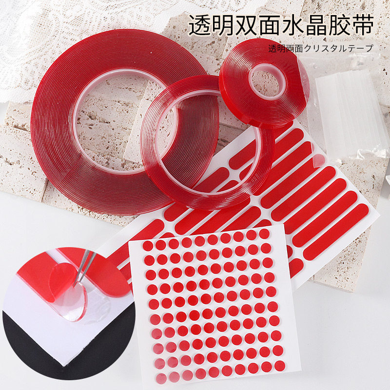 透明无痕水晶胶带作品甲片图片