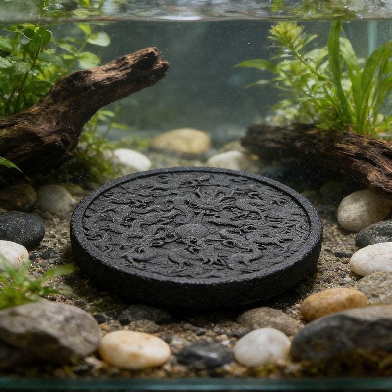 骊龙吐珠鱼缸造景水族装饰精品摆件桌面办公室招财