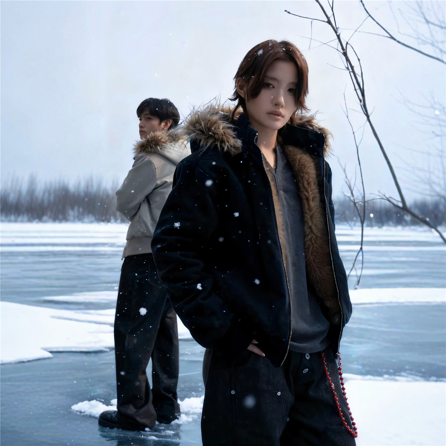 RBM银狐军帆布座山雕夹克棉服