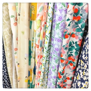 仕女图服装面料人造棉宝宝服装布料儿童睡衣夏季防蚊裤卡通夏凉被