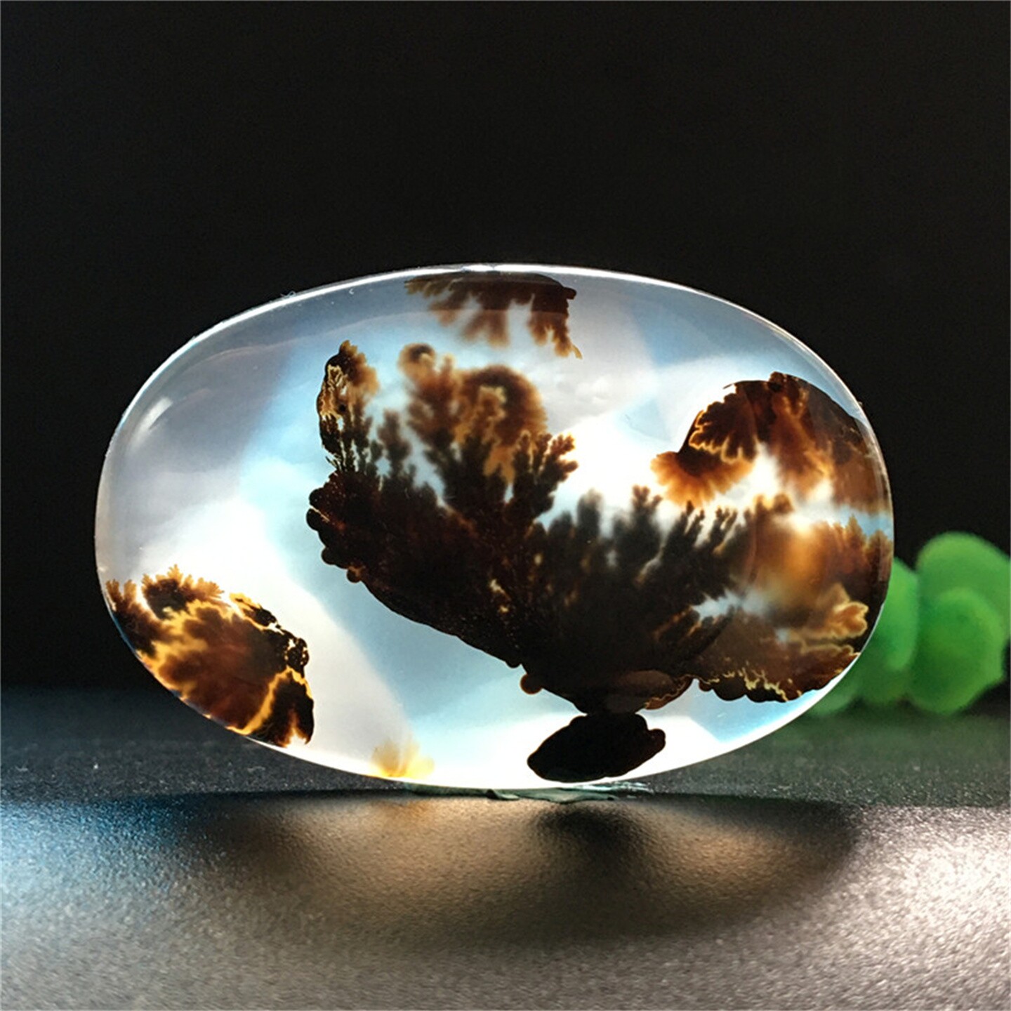 马料海洋玉髓大吊坠方牌风景奇石草花玛瑙摆件一景一物精品像形M3