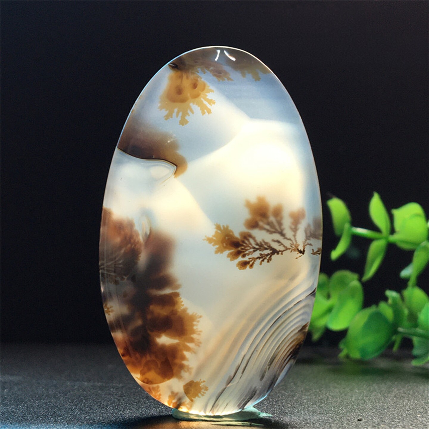 马料海洋玉髓吊坠方牌风景奇石草花玛瑙摆件一景一物精品像形T3