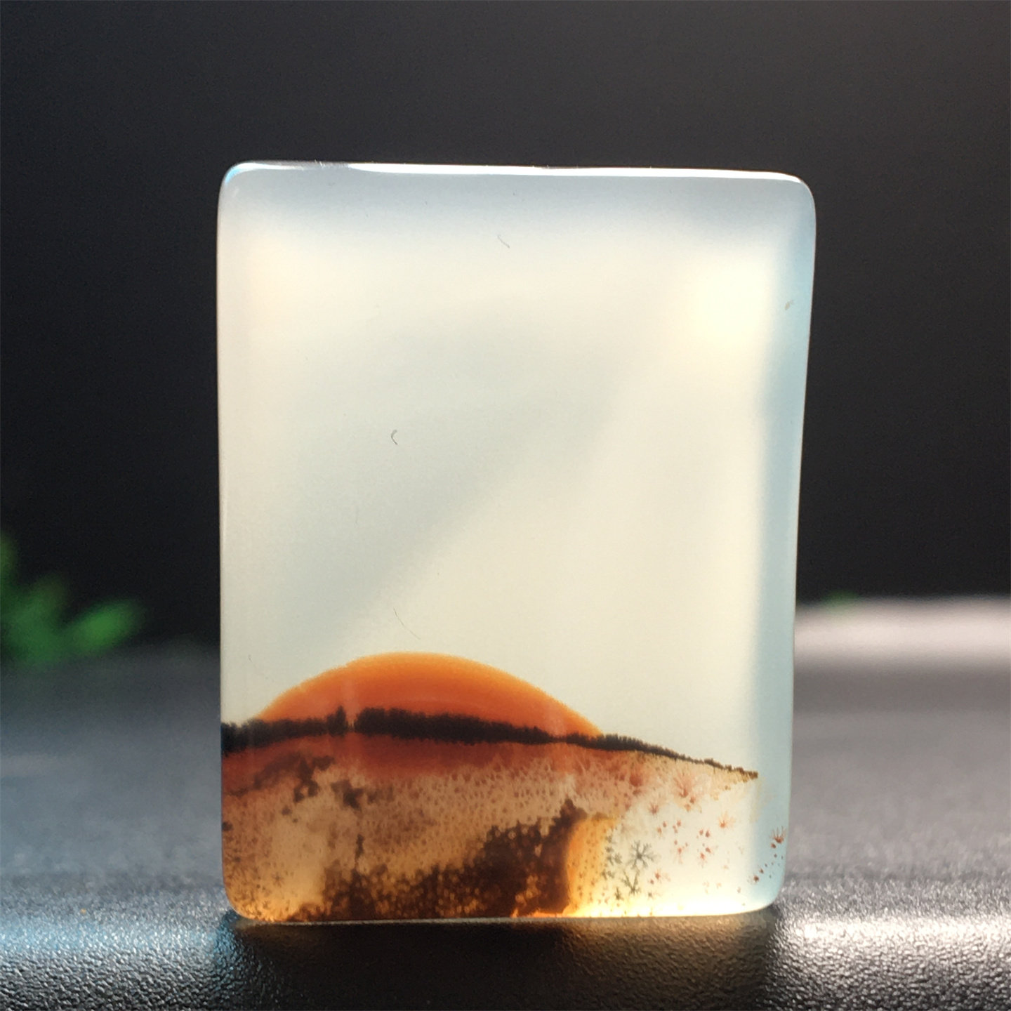 马料海洋玉髓吊坠方牌风景奇石草花玛瑙摆件一景一物精品像形2zz