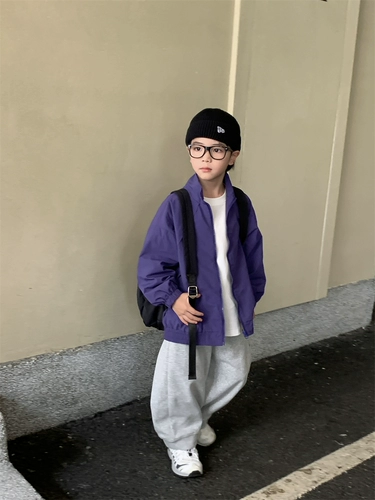 Демисезонная детская куртка для мальчиков, детская одежда, коллекция 2023, осенняя, в корейском стиле, в западном стиле