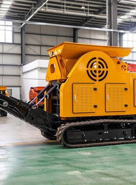 HT510矿机型碎石工厂履带式鄂式破碎机 山LSG建用筑碎石机 出口美