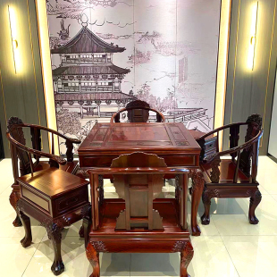 实木麻将机全自动家用新中式麻将桌餐桌两用餐麻一体电动茶台高档