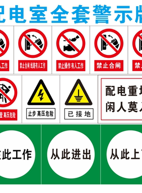 配电室标识牌禁止合闸线路有人
