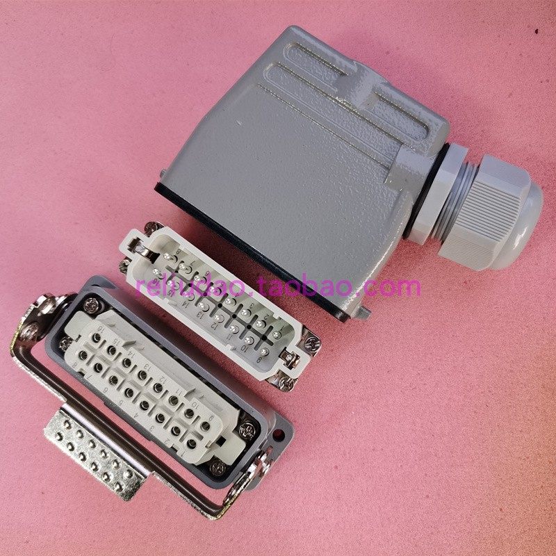 重载连接器HDC-HA-016-M航空插头座HDC-HA-016-F厂家直销16芯现货