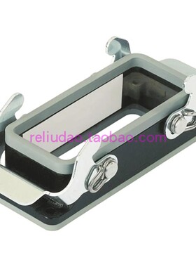 HARTING连接器09370240301黑色底座HAN-24M-HBM-SL不锈钢扣浩亭