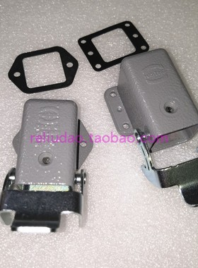 HARTING 连接器 09200030810 卧式底座 HAN-3A-AGW-QB 四个螺丝孔
