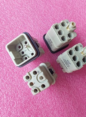 WAIN连接器HQ-005/0-MC公芯HQ-005-FC母芯5+1P冷压型16A现货