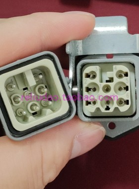 WAIN连接器HD-008-MQ公母芯HD-008-FQ弹片插头10A/250V唯恩原装新