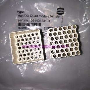 F模块芯10A150V浩亭 Quad HARTING连接器09140423101母芯HAN 42DD