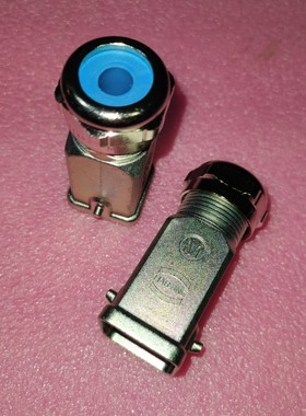 HARTING浩亭连接器19620031421金属外壳HAN-3EMC-HTE-M20蓝色哈丁