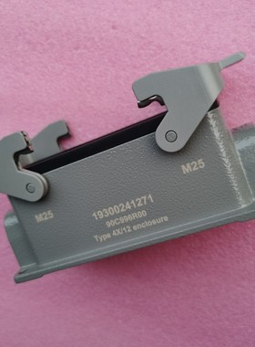 HARTING连接器19300241271双孔高底座HAN-24B-asg2-QB-2M25浩亭