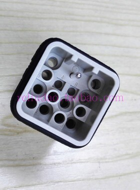 HARTING德国连接器09120123001公芯HAN-Q-12-M原装10A400V库卡X31