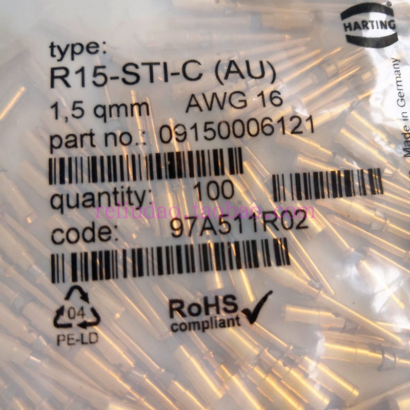 09150006121连接器HARTING1.5MM