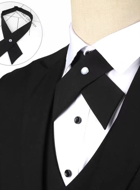 十字交叉领结男女制服领花商务