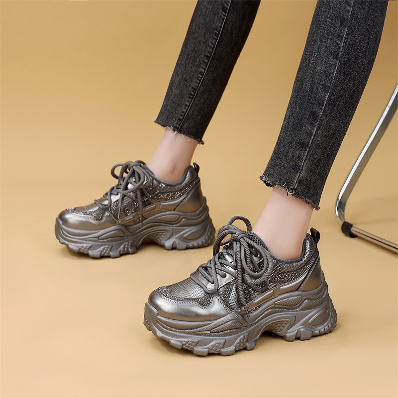 厚底增高轻便老爹鞋女2025年新款秋冬加绒保暖舒适休闲显瘦棉鞋子,女鞋,老爹鞋,淘宝优惠券,粉丝福利购,淘宝优惠卷