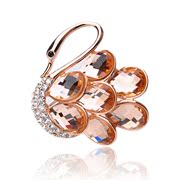 Mail ya-na Korean zircon rhinestone Swan brooch pin brooch shawl chain jewelry