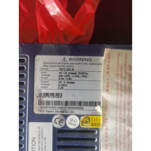 东元伺服器 TSTC 20C-B咨询维修咨询维修
