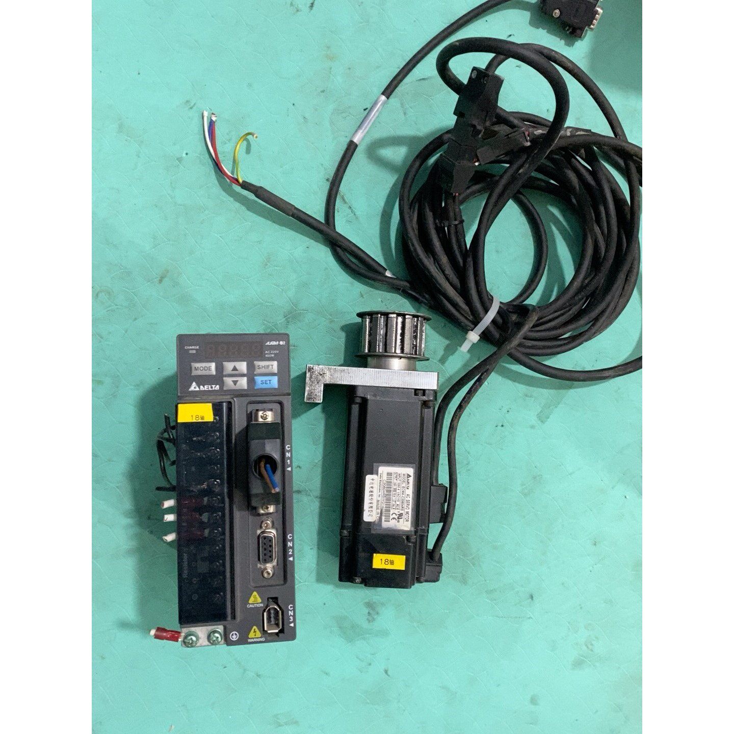 台达伺服一套400w,编码线动力线齐全,功能正常用咨询维修咨询维修
