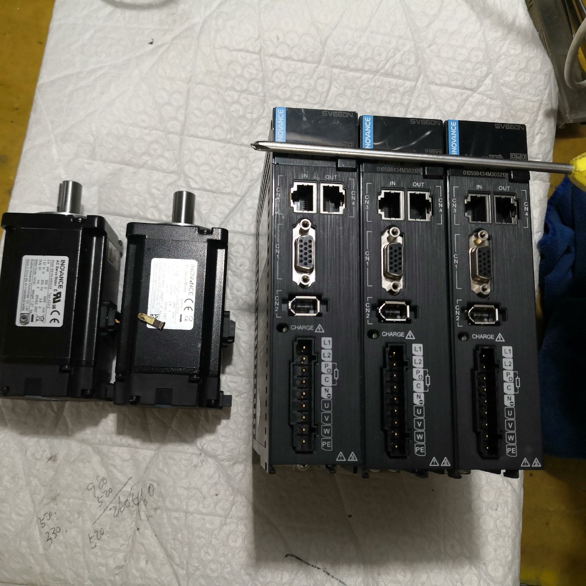 汇川伺服电机400W套装驱动器SV660NS2R8Ⅰ电机咨询维修咨询维修