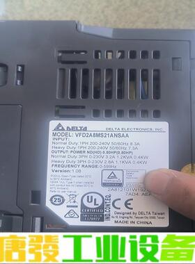 VFD2A8MS21ANSAA，0.4KW，7个 维修询价