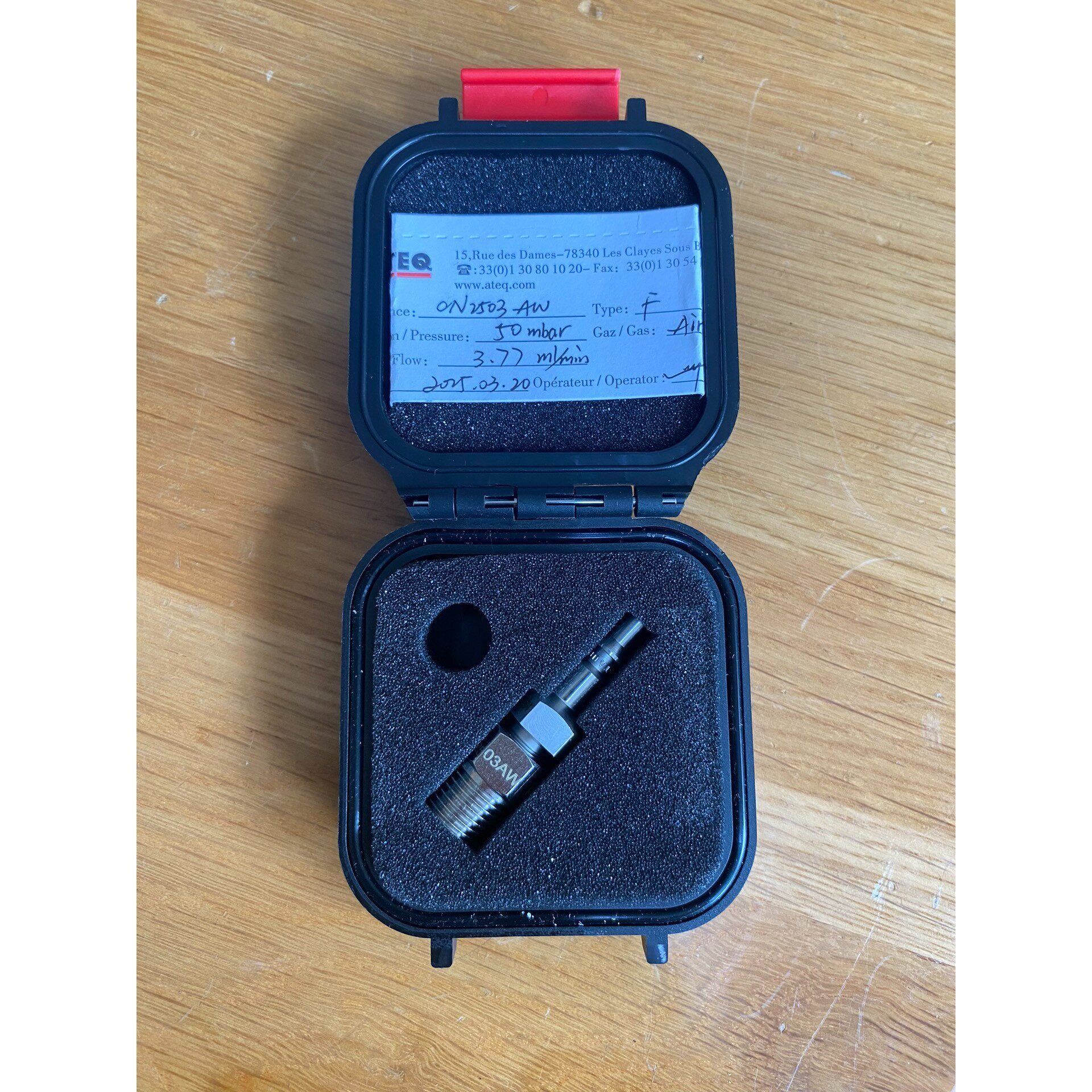 ATEQ阿黛凯CN2503-AW标准漏孔,规格CN2503A咨询维修咨询维修