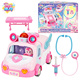 韩国进口奇妙萌可系列儿童公主仿真爱心救护车女孩过家家玩具