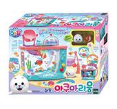 韩国直邮儿童水族馆果冻鱼氛围灯钓鱼台滑水公主过家家玩具礼物