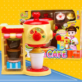 韩国儿童厨房仿真电器便利店咖啡机玩具果汁机汉堡店女孩生日礼物