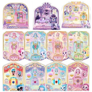 韩国奇妙萌可玩具第七季月食月神敞篷车儿童丝绸猫咪光洁玩偶公仔