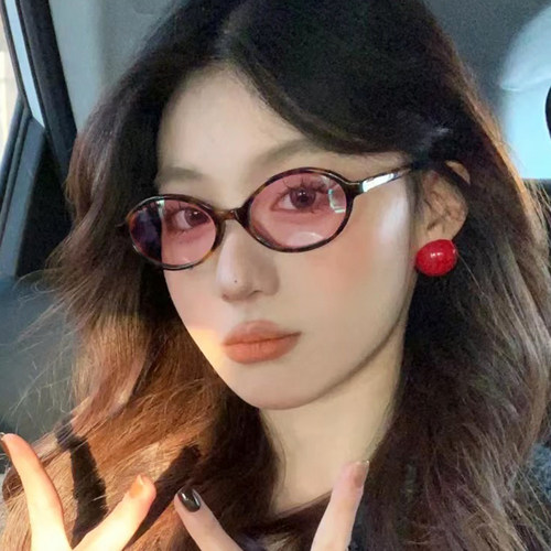 张元英同款书呆子眼镜墨镜女小脸