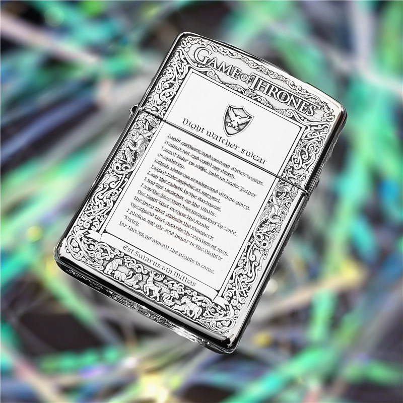 zippo正品打火机之宝纯银盔甲冰与火收藏级防风男士礼品高档礼物