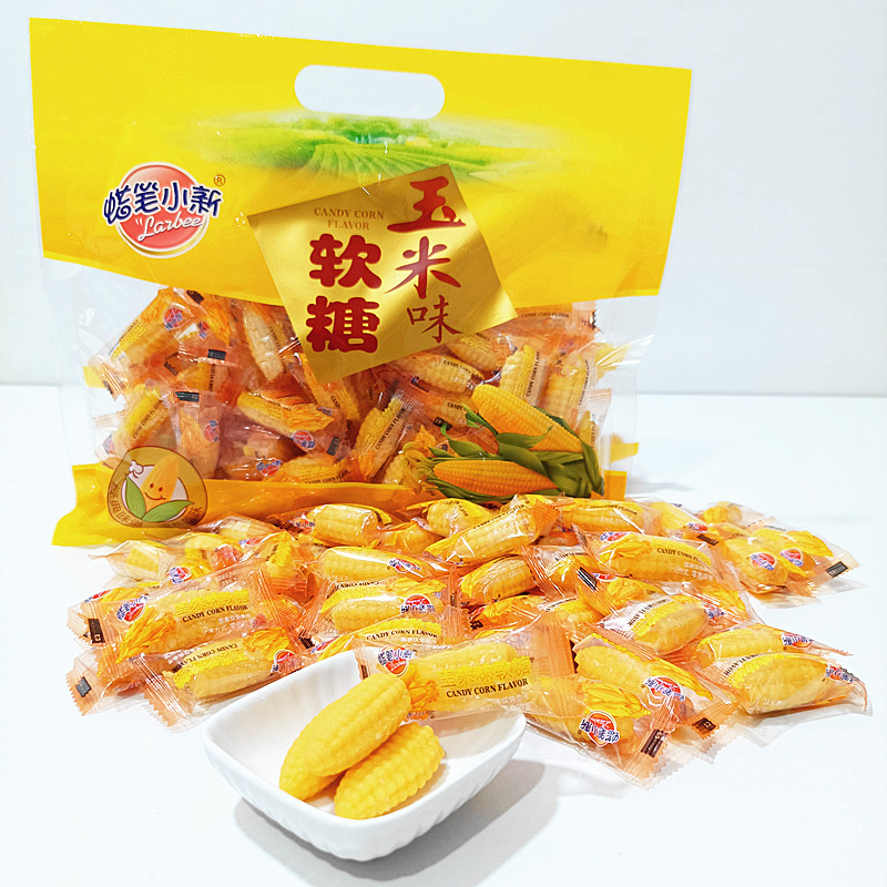 蜡笔小新玉米糖软糖散装袋装糖果软糖零食香软可口香浓美味