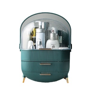 轻奢化妆品收纳盒大容量可手提防尘收纳护肤品精致护肤美妆物品