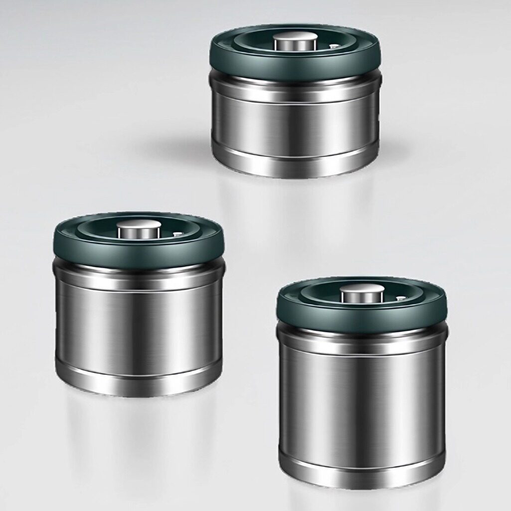 304不锈钢密封罐带盖多用途储物罐真空密封好操作存储干粮不受潮