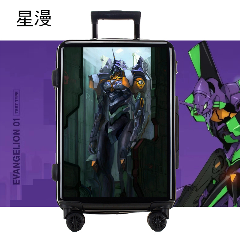 朵拉麦吉儿童拉杆箱EVA新世纪福音战士联名潮牌初号机行李箱拉杆