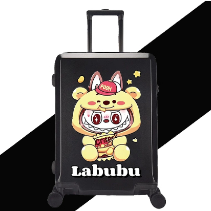 罗啦儿童行李箱拉布布万向轮角色手办同款20寸男女款空我W铠武
