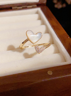 女时尚潮流冷淡风无名指食指环