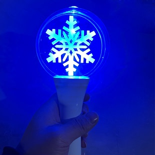 冰雪奇缘荧光棒led发光手灯球来图定制亚克力手灯球形灯应援道具