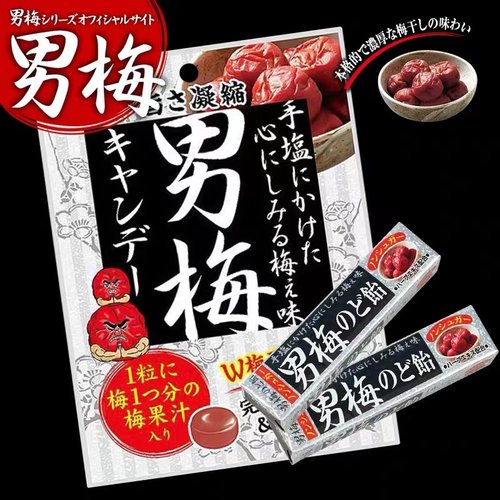 日本进口NOBEL诺贝尔男梅润糖果喉紫苏话梅子梅片肉喜糖零食结婚