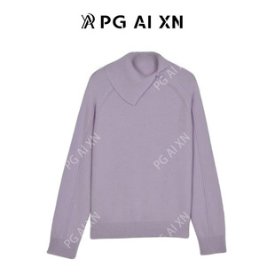 【甜甜粉丝专享】翻领包扣百分百绵羊毛不规则针织衫 PGXN 3036