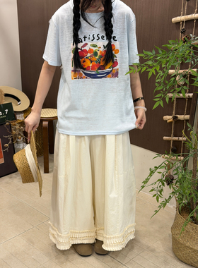 DA.7-夏上新夏日清新手绘番茄印花百搭短袖T恤7908