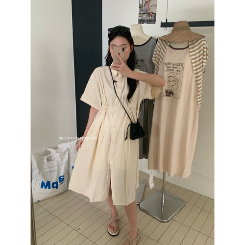 奶思家NICE STUDIO-夏上新衬衫连衣裙连衣裙(含100棉料)M7771